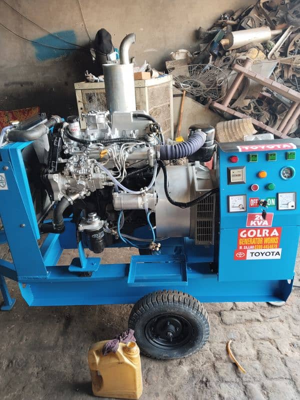 20kva diesel  generator Toyota 2D engine 2000cc denmo Stamford 3