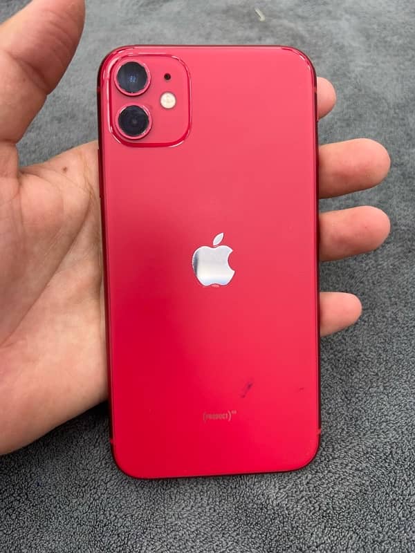 iPhone 11 jv 128Gb 83% health red non water proof 4