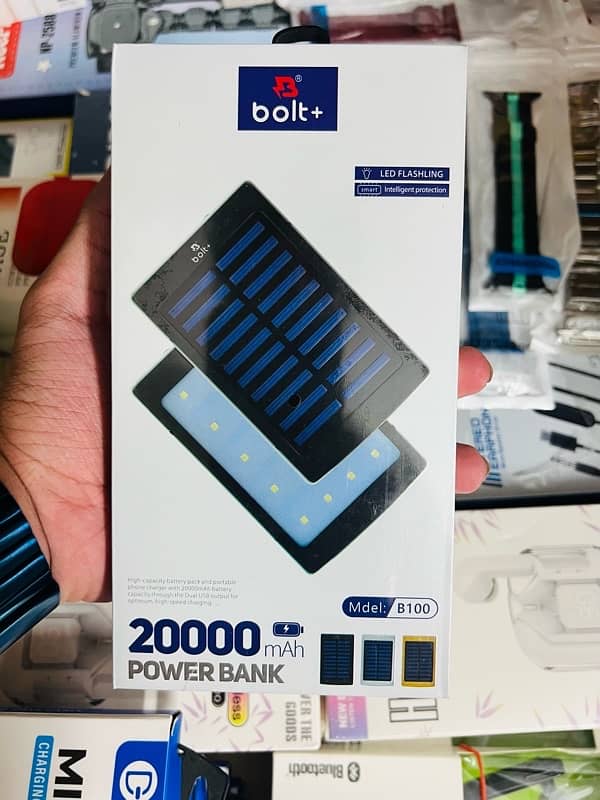 Time to save electricity Buy Solar Power Bank 20000 MAH Good Capacity 0