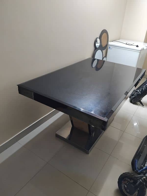 dining table for sale ss and glass+drawing room door 4