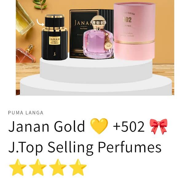 2 perfumes Janan and Waseem akram for her 0