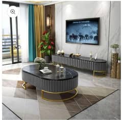 Luxury Creative Style Center Table & TV Combination Living Room Set