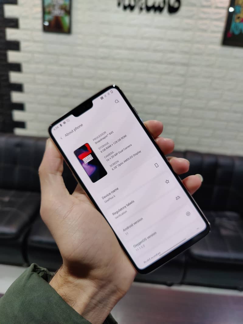 OnePlus 6 , Ram 8GB STORAGE 128GB. Dual Sim Global, 10/10 2