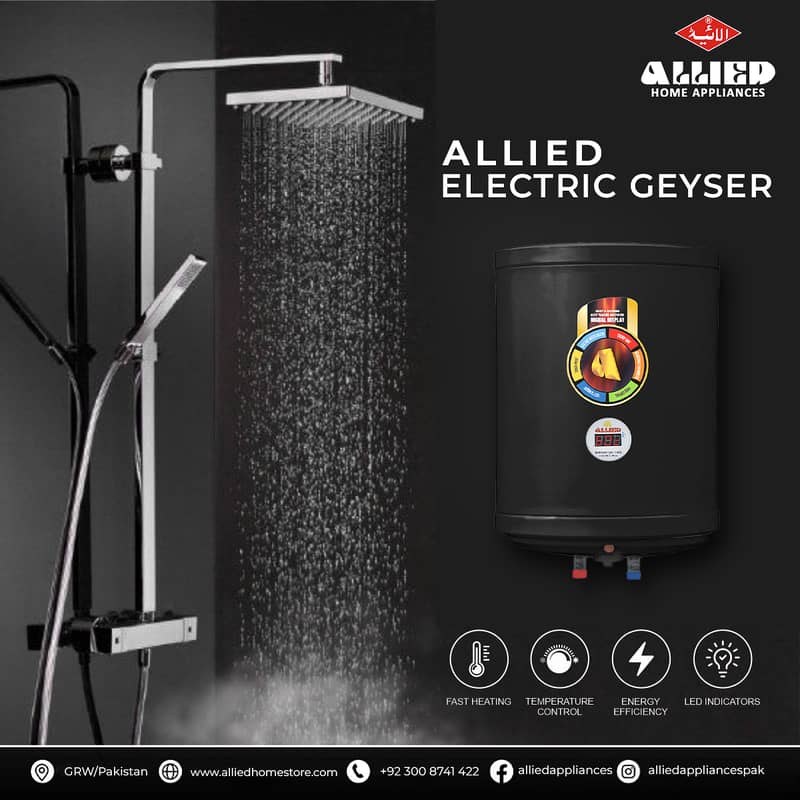 Energy - Efficient Electric Geyser with Digital Display 2