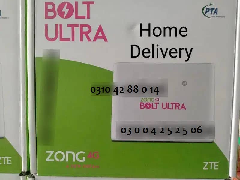 Zong Bolt Ultra Router (ZTE & HUAWEI) Model Available 0