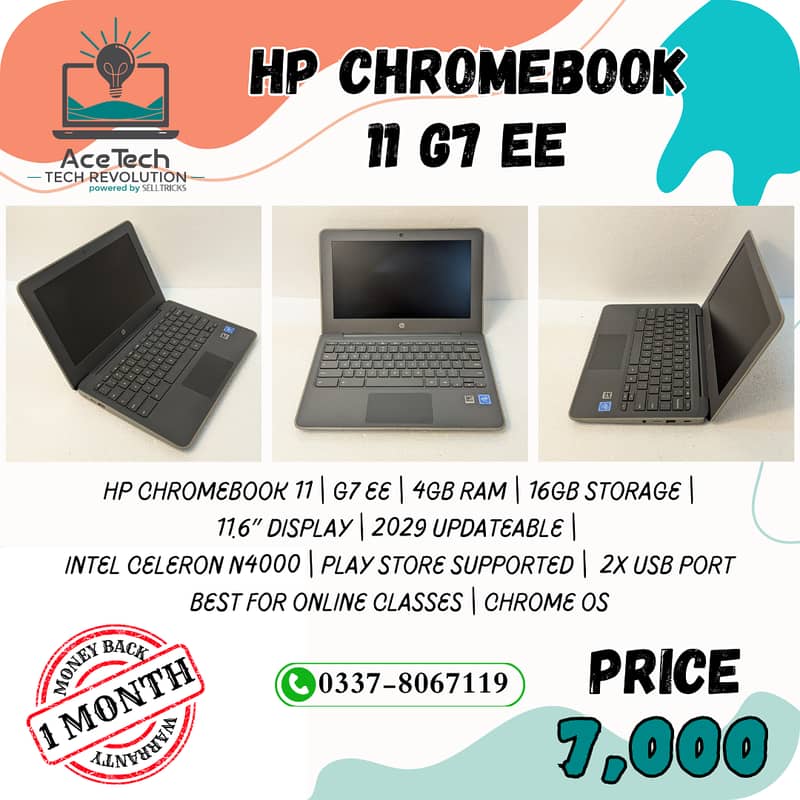 HP CHROMEBOOK 11-G7-EE (Play Store Supported) 0