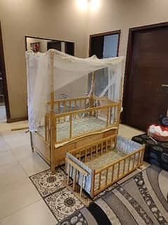 Baby cot | swing cot | Wooden cot | Kids bed | Kids Crib Coat