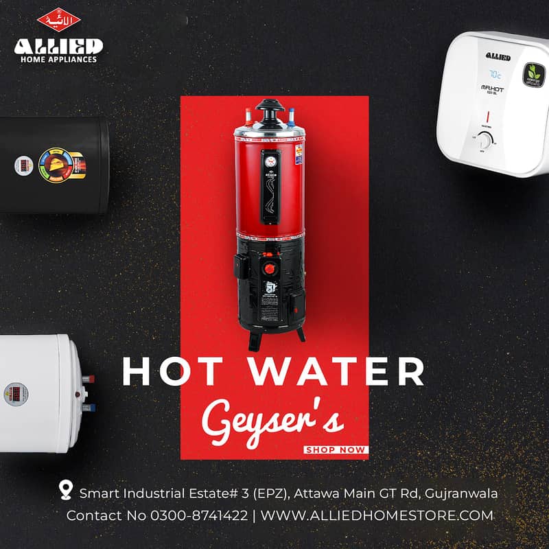 Dual (Gas & Electric Geyser) - Efficient Heating Solution by Alllied 2