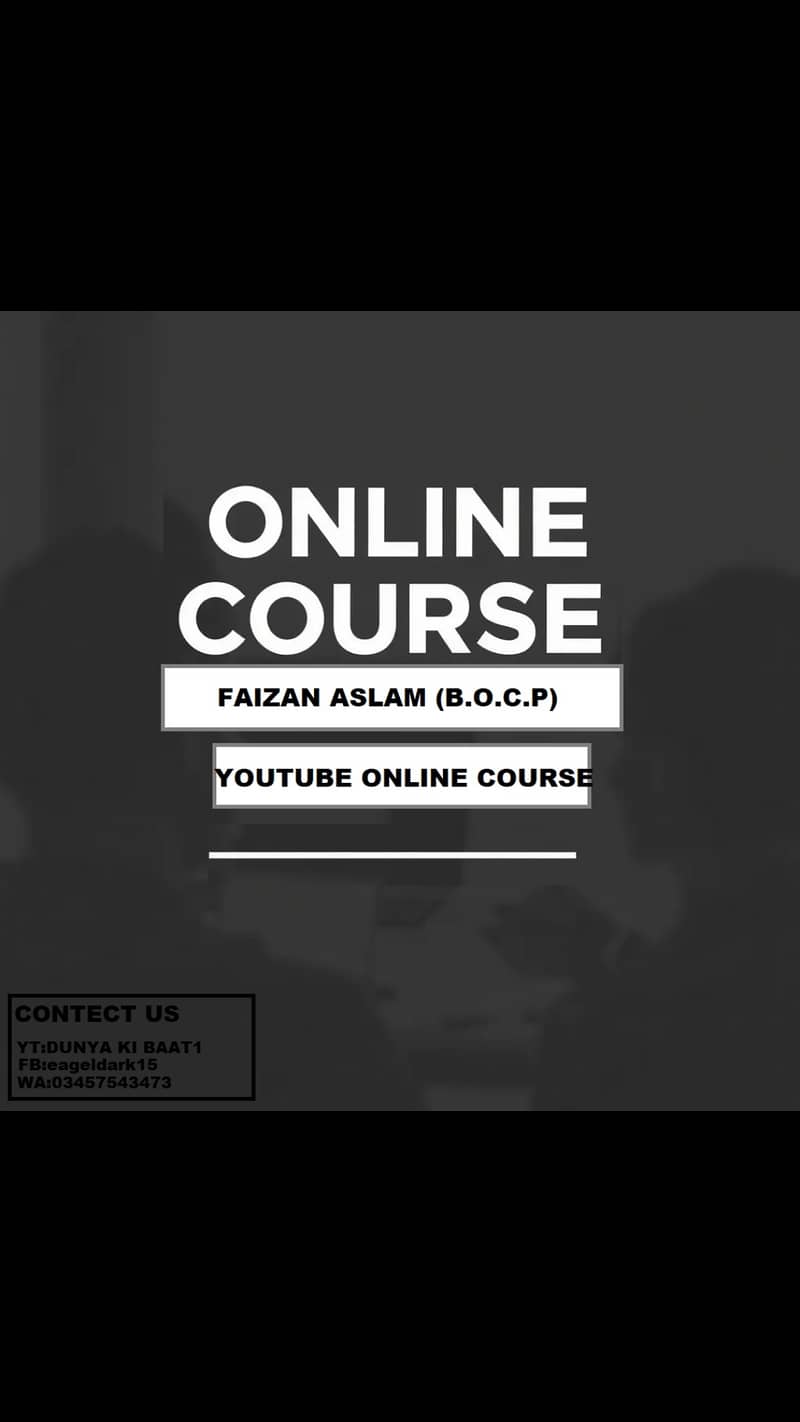 Online Course In Urdu Of All Platfroms YT,FB,ING,TT,WA,WD,And etc 0