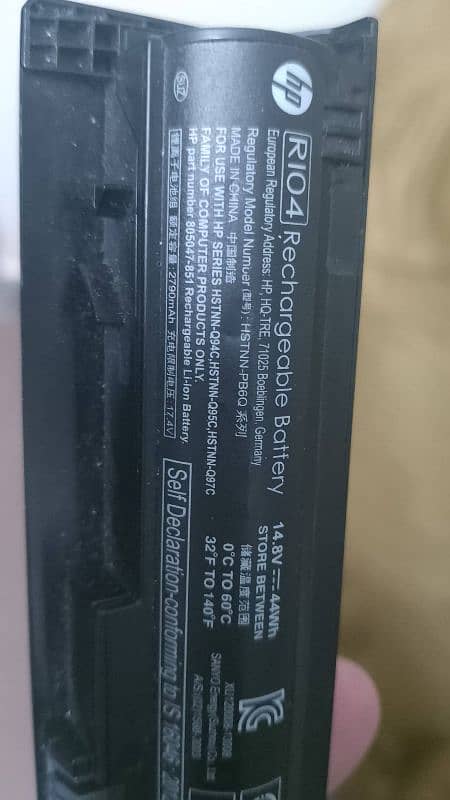 Laptop R104 Battery HSTNN-PB6Q for HP ProBooks, HP Envy & HP G3 Series 3