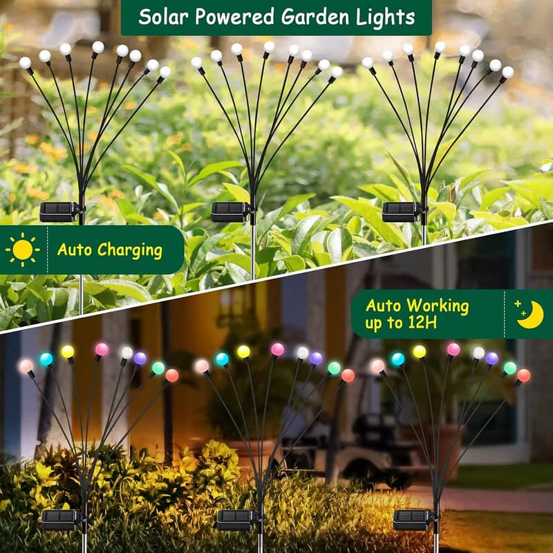 Exhart Garden Solar, Bubble Garden Stakes, Color Changing LED Lights 17