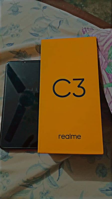 0326=5654=304 realme C3 No open no repair 10 by 10 condition only box 1