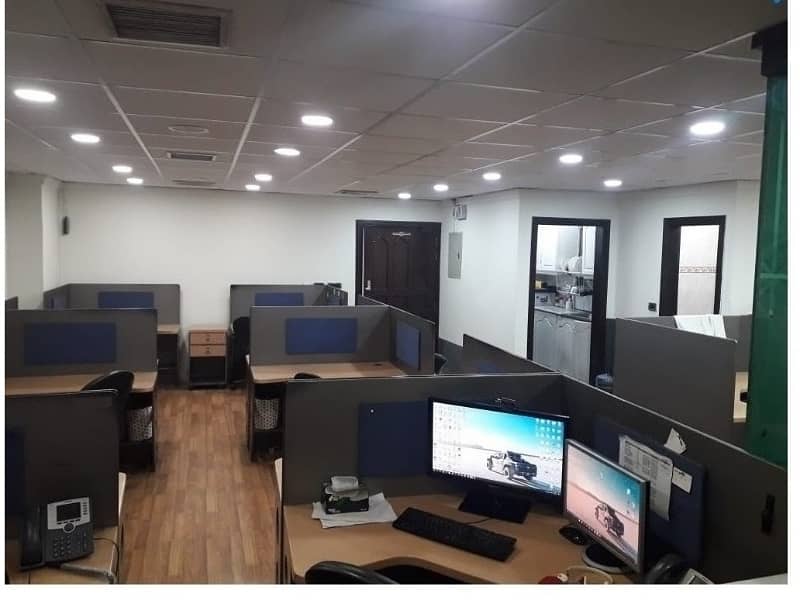 Fully Furnished Area 850 Square Feet Office Available For sale Real Pictures In Main Boulevard Road Gulberg 3 Lahore 1