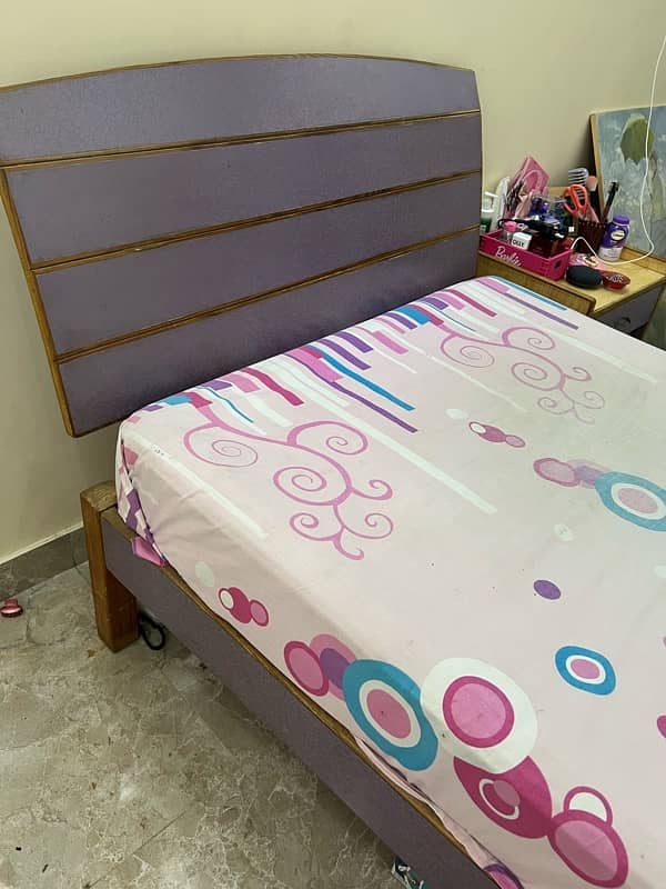 Single bed set with cupboard, bed and side table 6