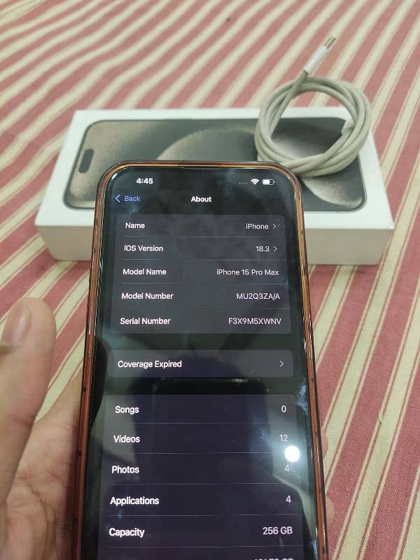 iPhone 15 pro max 256Gb Natural Titanium FU 8