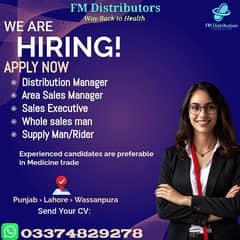 Sales executive/supplyman/ASM/Manager