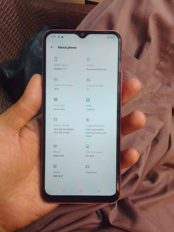 Realme c12 non pta all ok hai Rm3 GB32. only kid hai final 8500 hai 2