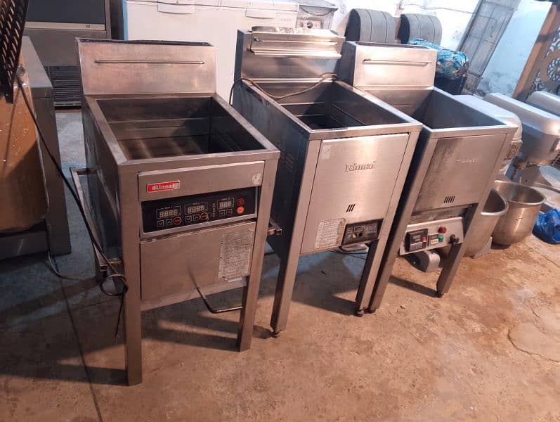 fast food machinery pizza oven stove fryer 6