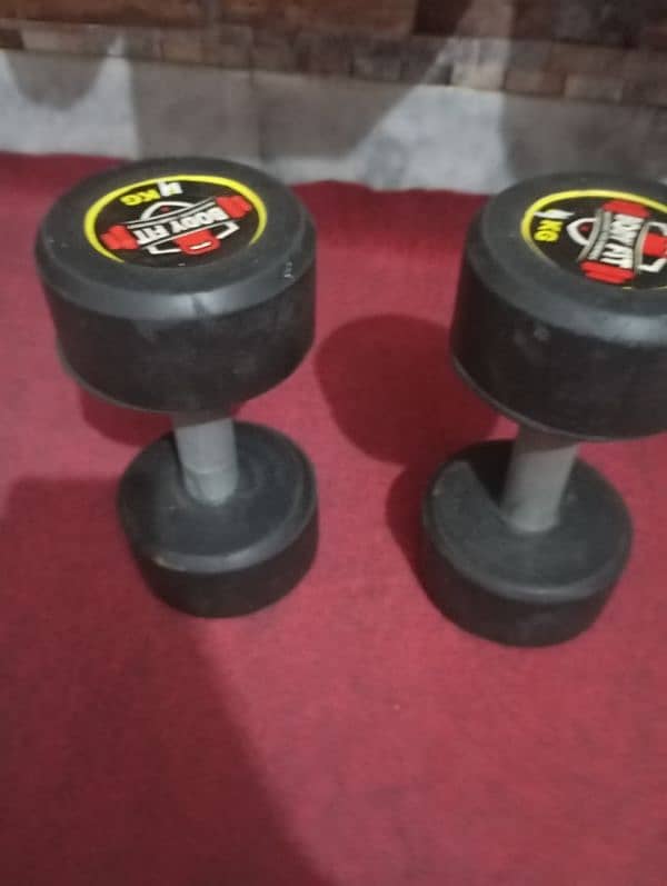 pair of 4 kg dumbbells 2