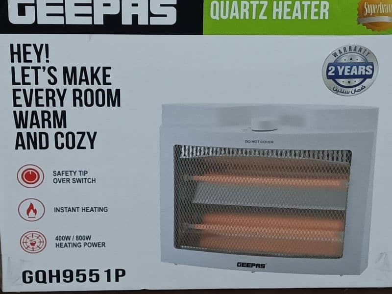 Geepas quartz heater 3