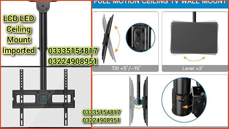 LCD LED tv ceiling mount imported & wall mount brackets & stands 0