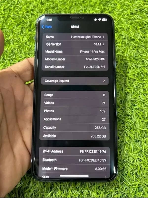 iphone 11 pro max 256 GB 8