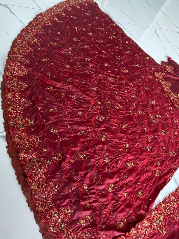 Maroon bridal lenga on sale 0