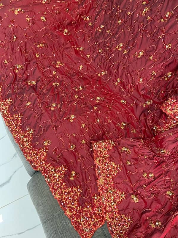 Maroon bridal lenga on sale 3