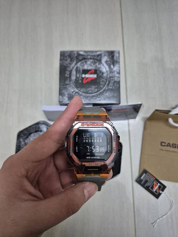 Casio G-shock watch GBD200 orange colour 1