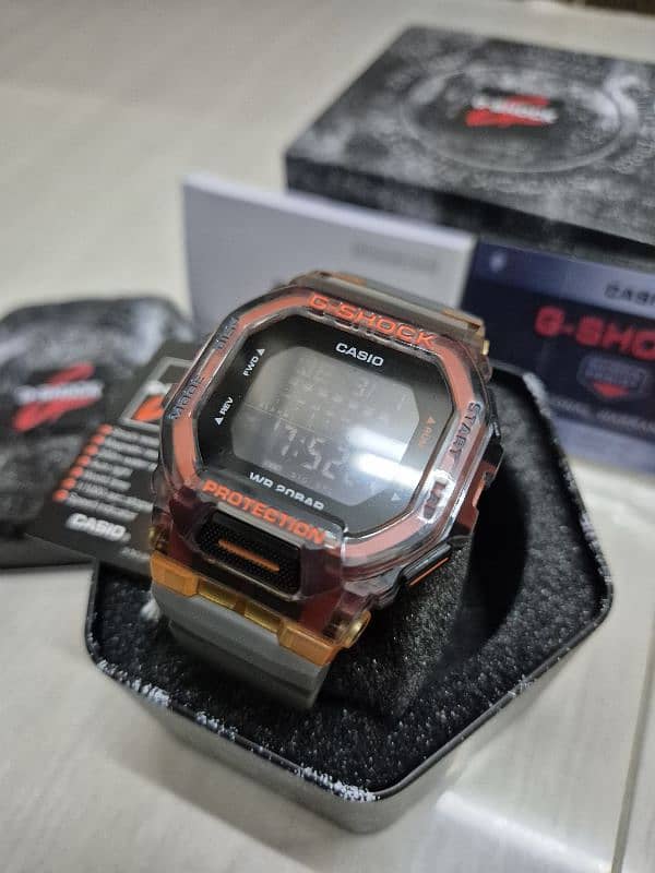 Casio G-shock watch GBD200 orange colour 4