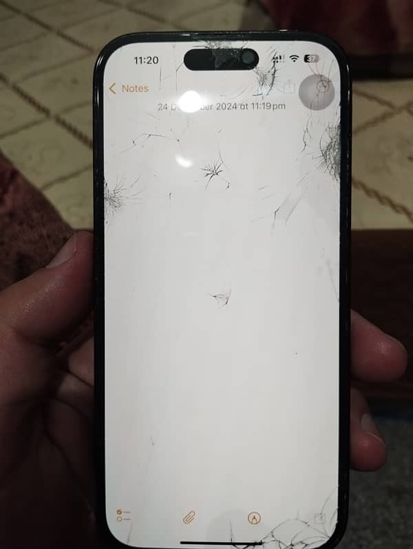 iphore 14 pro 256 gb PTA APPROVED LLA Screen glass crack 7