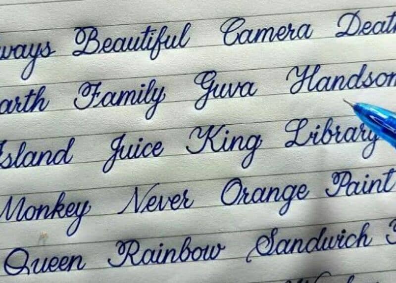 best handwriting work 3