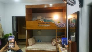 Bunk beds(2). With Mattresses(2). Wooden