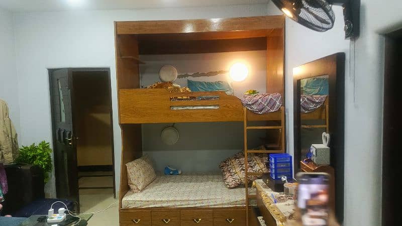 Bunk beds(2). With Mattresses(2). Wooden 1