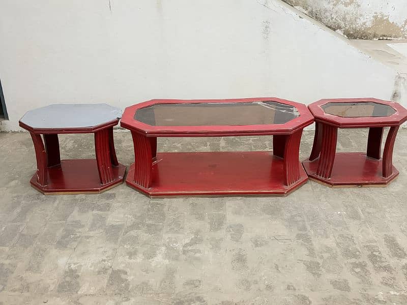 Center and 2 side tables for sale 1