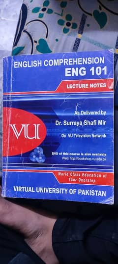 Eng101 and CS101 virtual university books available for sell