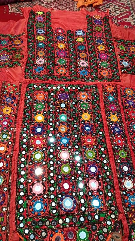 Balochi Mirror Tharo Dress ( بلوچی شیشہ ٹھڑو) 0