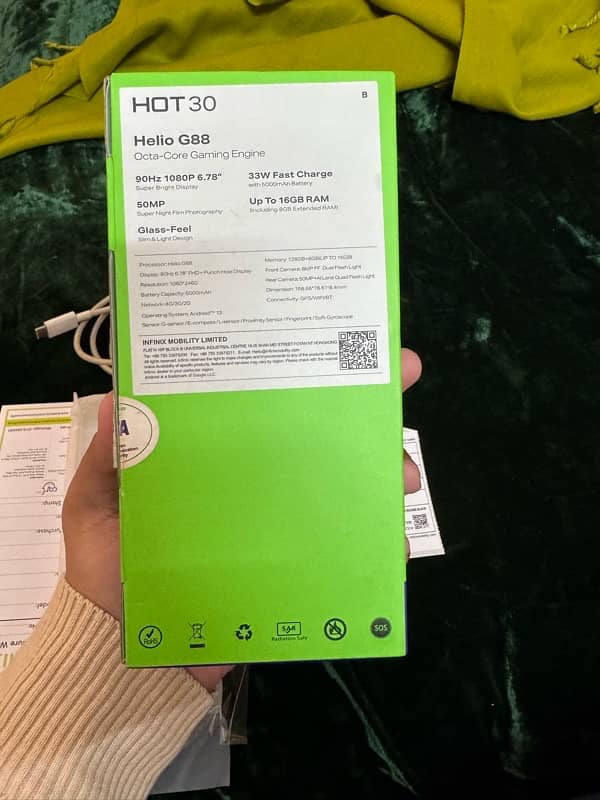 Infinix hot 30 8+8 /128 gb 10