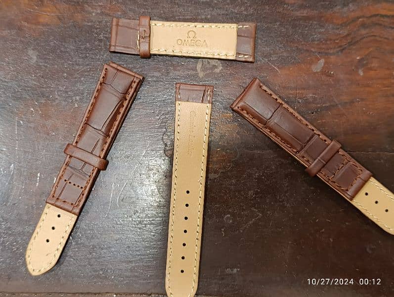 Genuine Leather 20 mm imported straps for Omega and other watches 2000 0