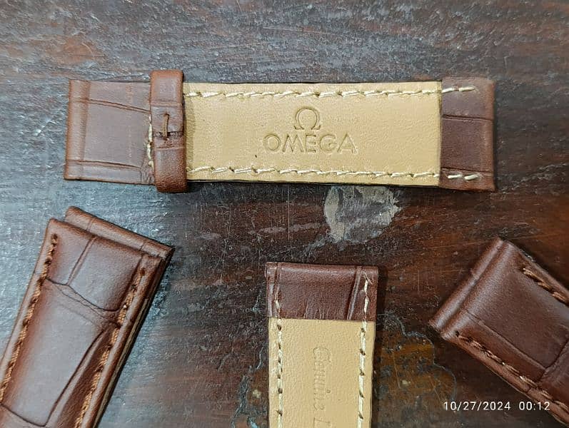 Genuine Leather 20 mm imported straps for Omega and other watches 2000 1