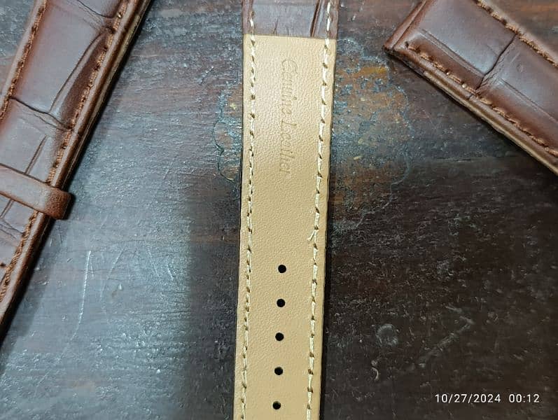 Genuine Leather 20 mm imported straps for Omega and other watches 2000 2