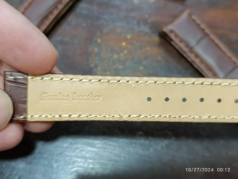 Genuine Leather 20 mm imported straps for Omega and other watches 2000 3