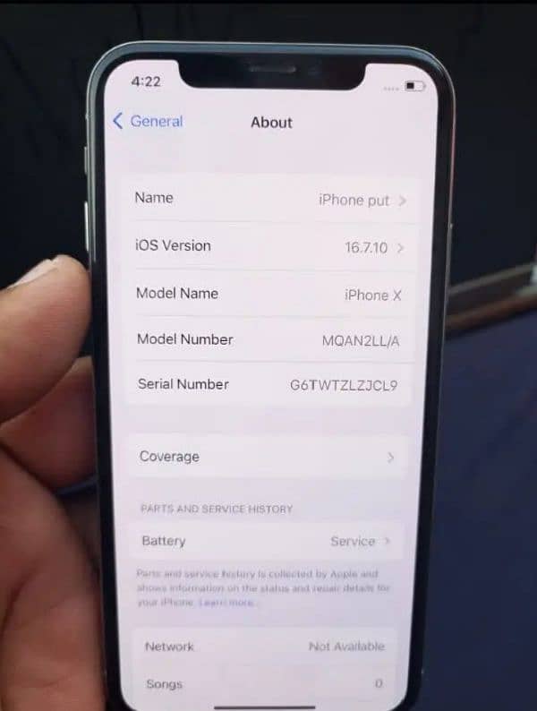 iphone x non pta 10.10 good cond Whatsapp no 03157088694 4