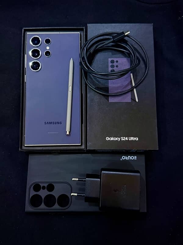 Samsung Galaxy S24 Ultra (Box , Charger &Acessories) 0