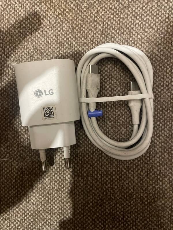 Lg v60 ka 100% Original Box Pulled Charger hy 0