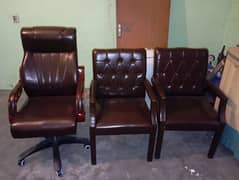 three chairs brand new condition just 4 days use