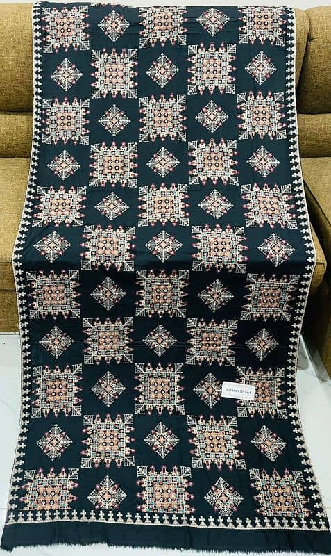 Embroidered Karandi Shawls 7