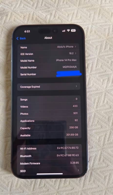 iPhone 14 Pro Max 256GB non pta factory Unlocked with Box 7