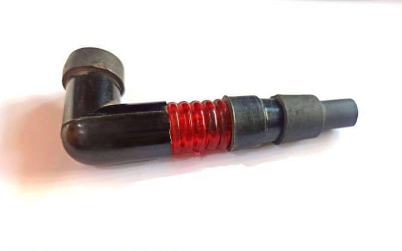 Red Lighted Spark Plugs Cap For Bikes 1