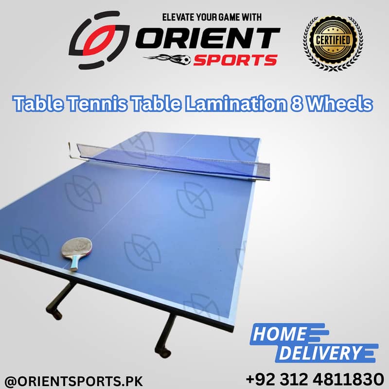 Table Tennis Table Lamination 8 Wheels Foldable | Mughalpura 2